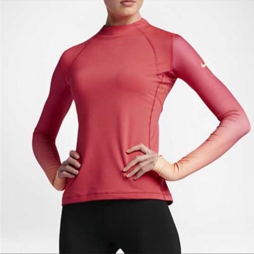 Nike Pro Hyperwarm Pullover Ember Glow/Peach Crea… - image 1